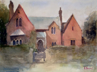 Lodge at Earlham Cemetery
Norwich
12" x 16" (30 x 40 cms)